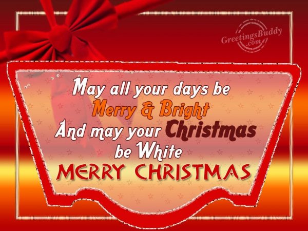 May Your Christmas Be White