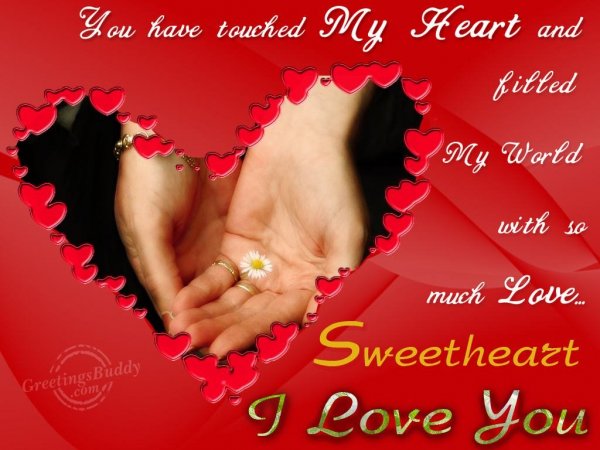 Sweetheart i love you...