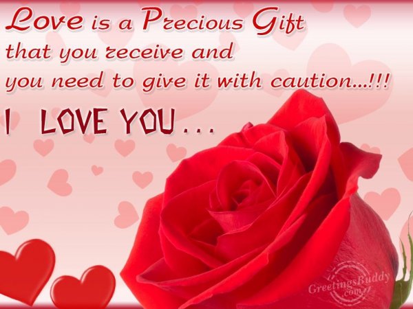 You are my precious gift...