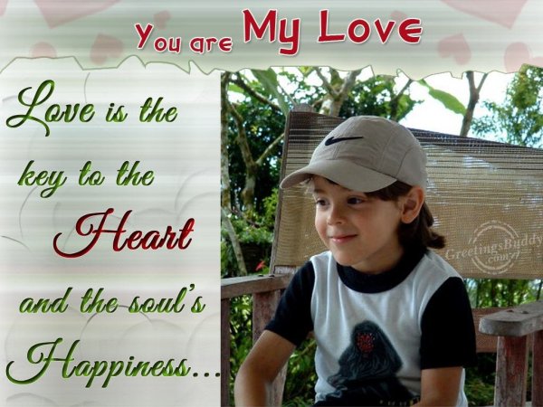 You are my sweetheart...