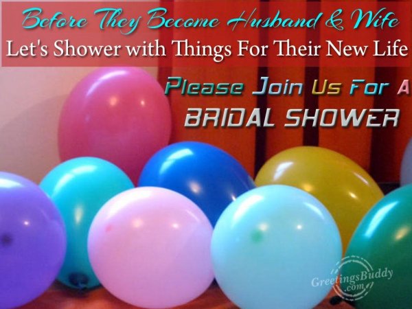Join us for a bridal shower...
