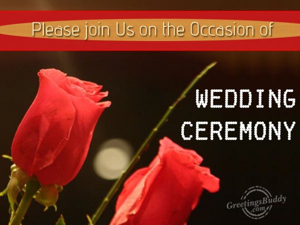 Please join us on the occasion...