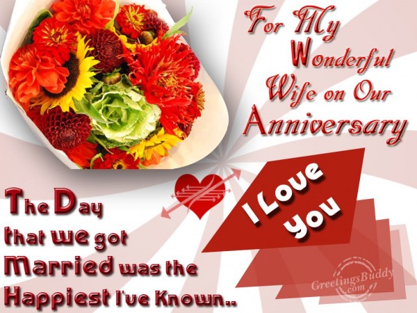 Happy Anniversary My Darling Wife